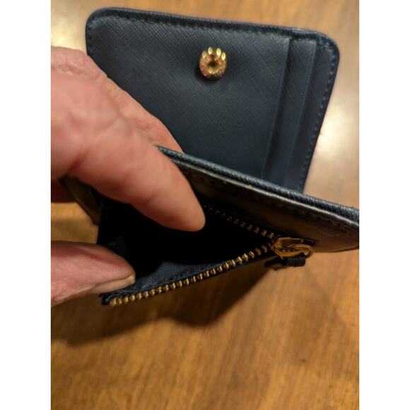 Fossil Wallet Snap Close Zipper Pouch Retro Cute Jean Pocket Size 4x3x1” - Picture 5 of 11